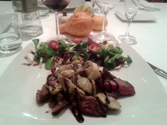 Tagliata at I Girasoli di Sant'Andrea Restaurant