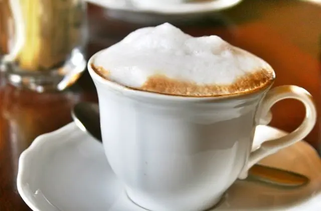 Cappuccino at Bar La saletta in Cortona
