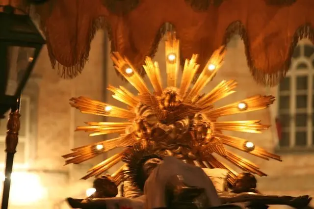 An effigy of the body of Christ, Gubbio, Umbria