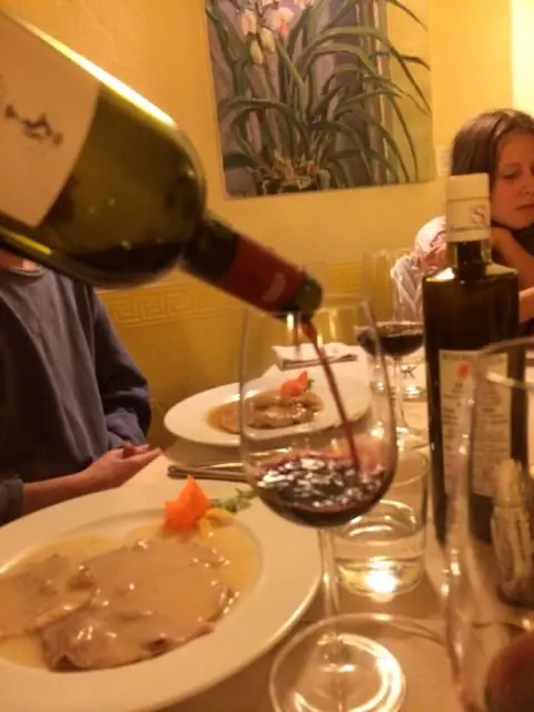 Dining at Nonna Gelsa, a trattoria in Umbria, Italy