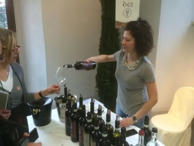 Trying Vino Nobile from the Dei winery