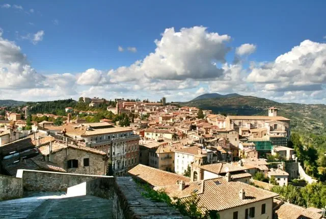 The view from Perugia's walls
