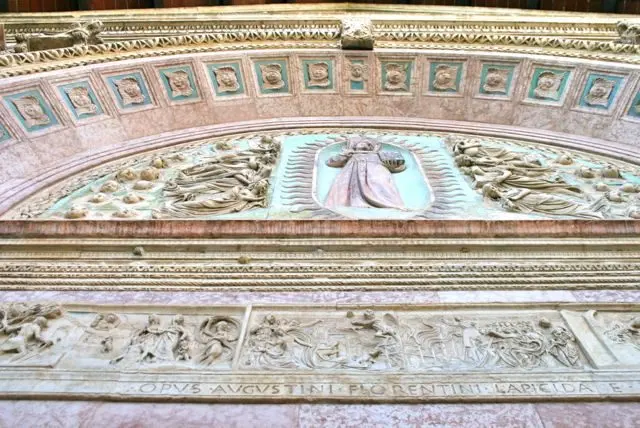 Facade of the Oratorio di San Bernardino in Perugia