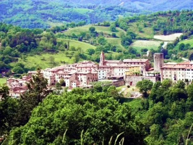 The town of Pietralunga in Umbria, Italy