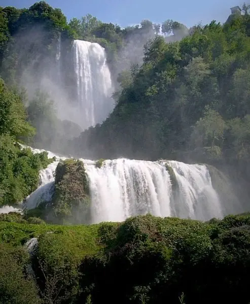 At 165m, the Cascata delle Marmore are the tallest man made waterfalls in the world