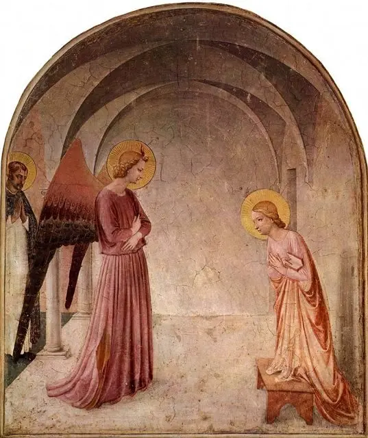 Annunciation by Fra Angelico in the Covent of San Marco, Florence