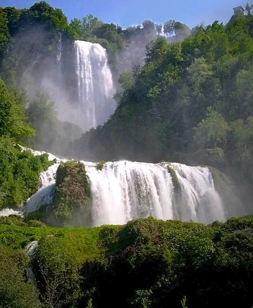 The Cascate delle Marmore waterfalls in Umbria