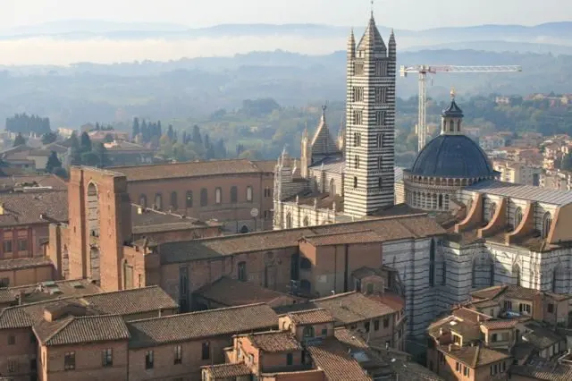 The Duomo viewed from the Torre del Mangia, Siena, Tuscany