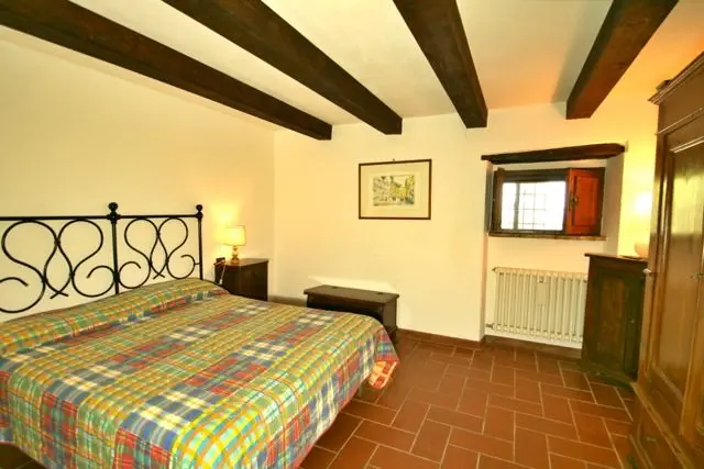 Downstairs Bedroom At Casa Riozzo, Holiday Villa On The Tuscany Umbria Border, Italy.