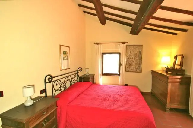 Upstairs Double Bedroom At Casa Riozzo, Holiday Villa On The Tuscany Umbria Border, Italy.