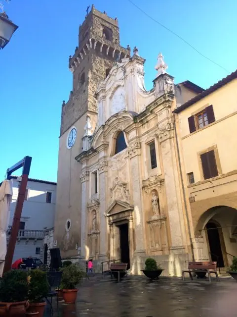 A church in Pitigliano, southern Tuscany