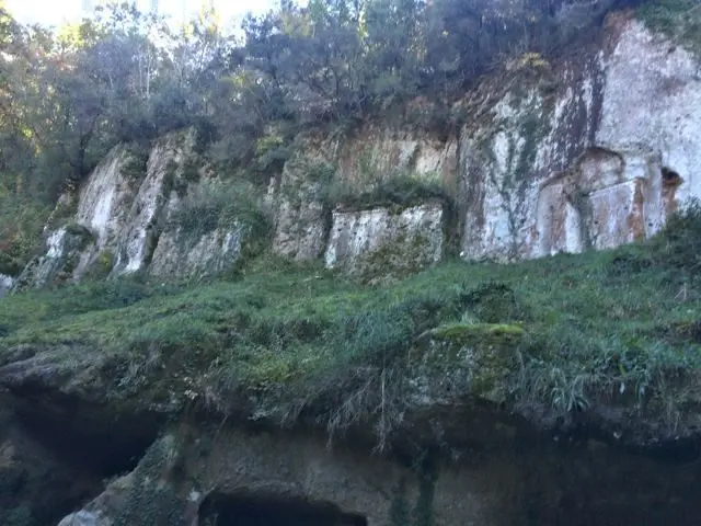 Etruscan tombs in the necropolis, parco archeologico, Sovana