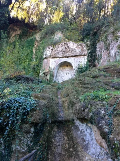 Etruscan tomb in the Parco archeologico, Sovana, Tuscany