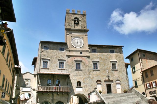 The town hall in Cortona, Tuscany