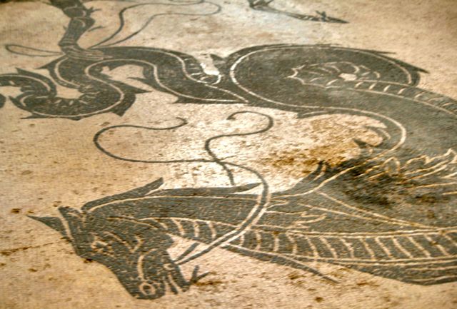 Roman mosaics in Bevagna, Umbria