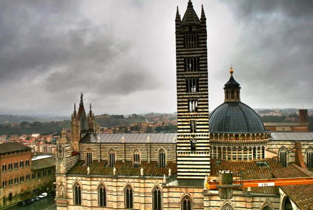 Siena's Duomo viewed from the unfinished medieval extension