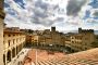 View down onto the Piazza Grande in Arezzo