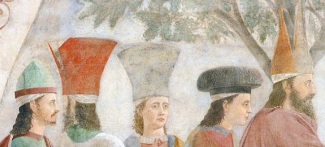 The same faces appear in different guises in Piero della Francesca's paintings